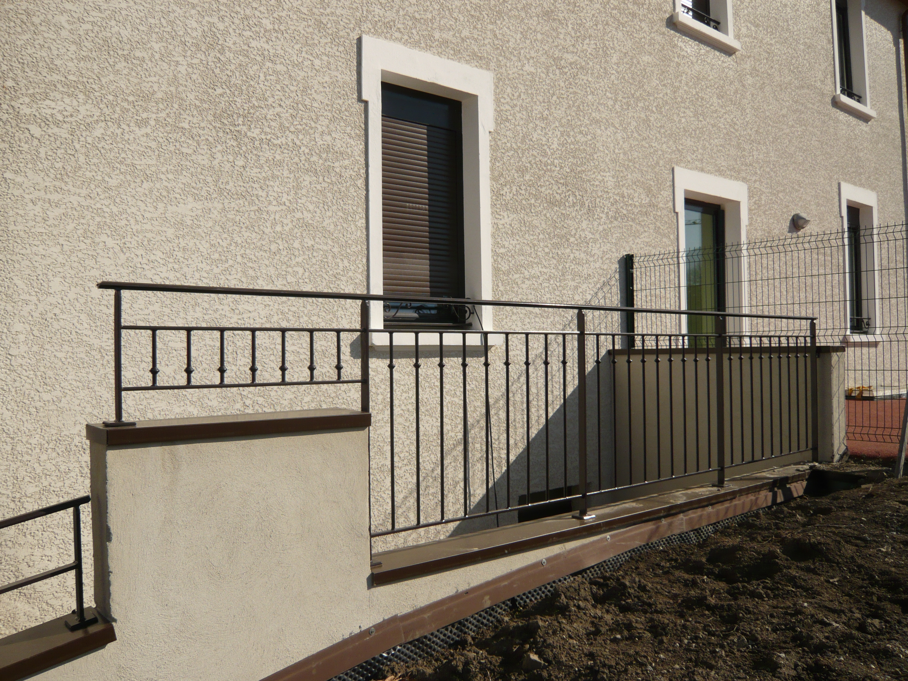 Grenaillage garde-corps