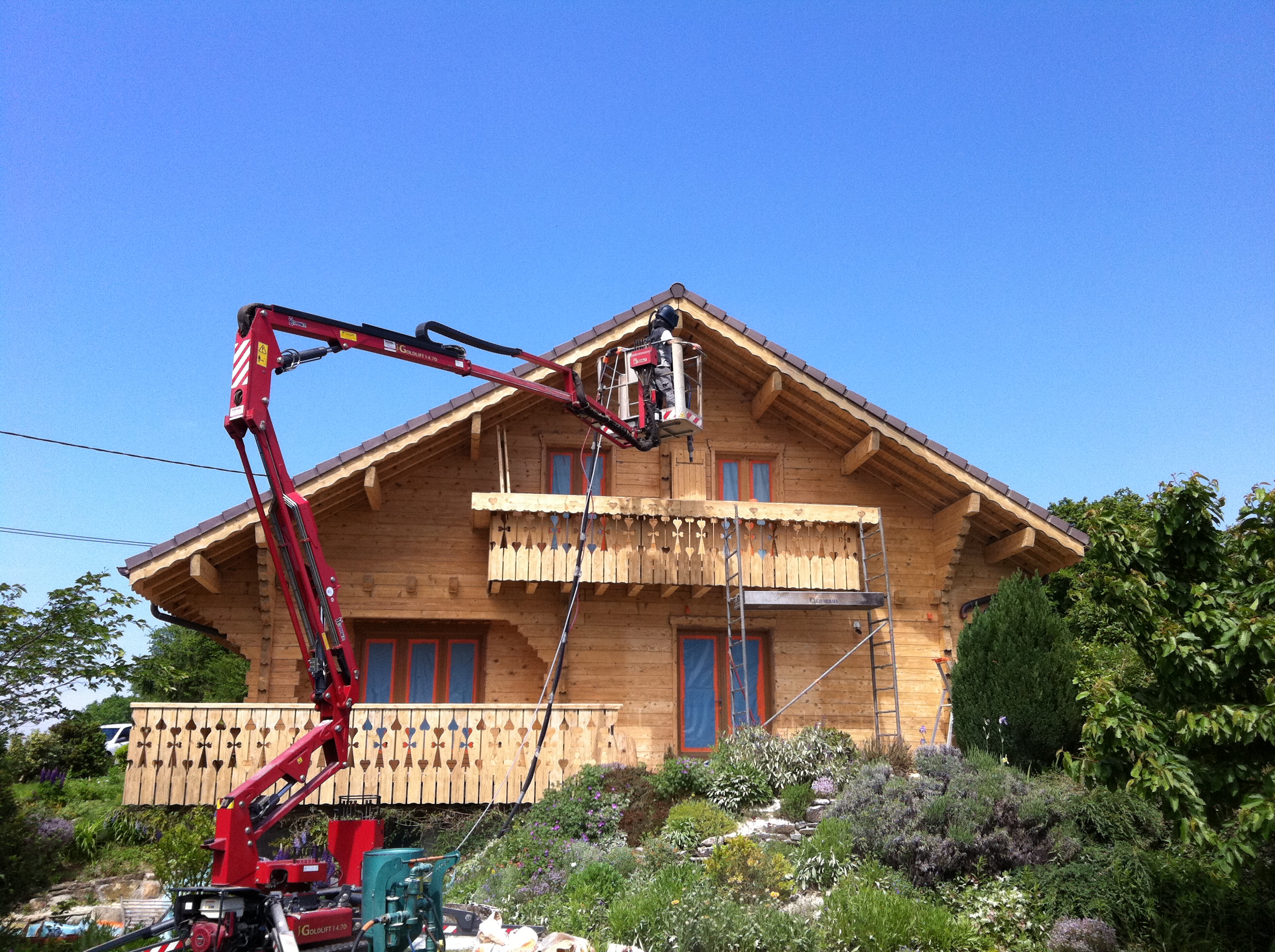 Sablage de chalets